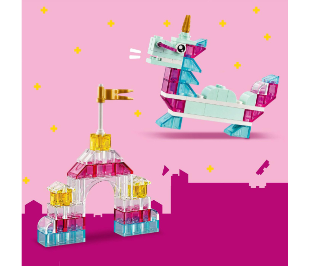 LEGO Classic 11040 Magiczny zestaw z przezroczystymi klockami - 1308181 - zdjęcie 9